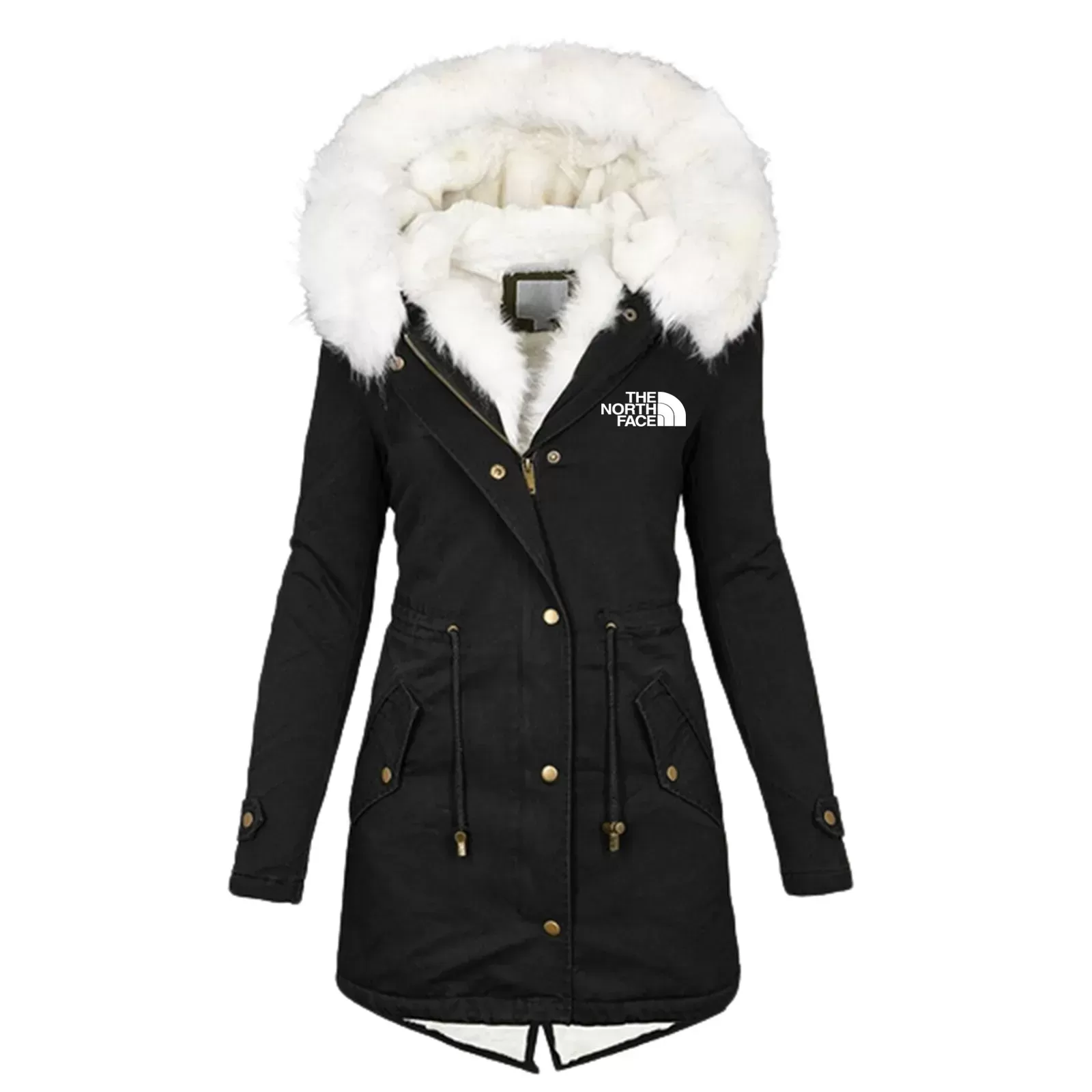 2024 Women's Winter Long Hooded Jacket
