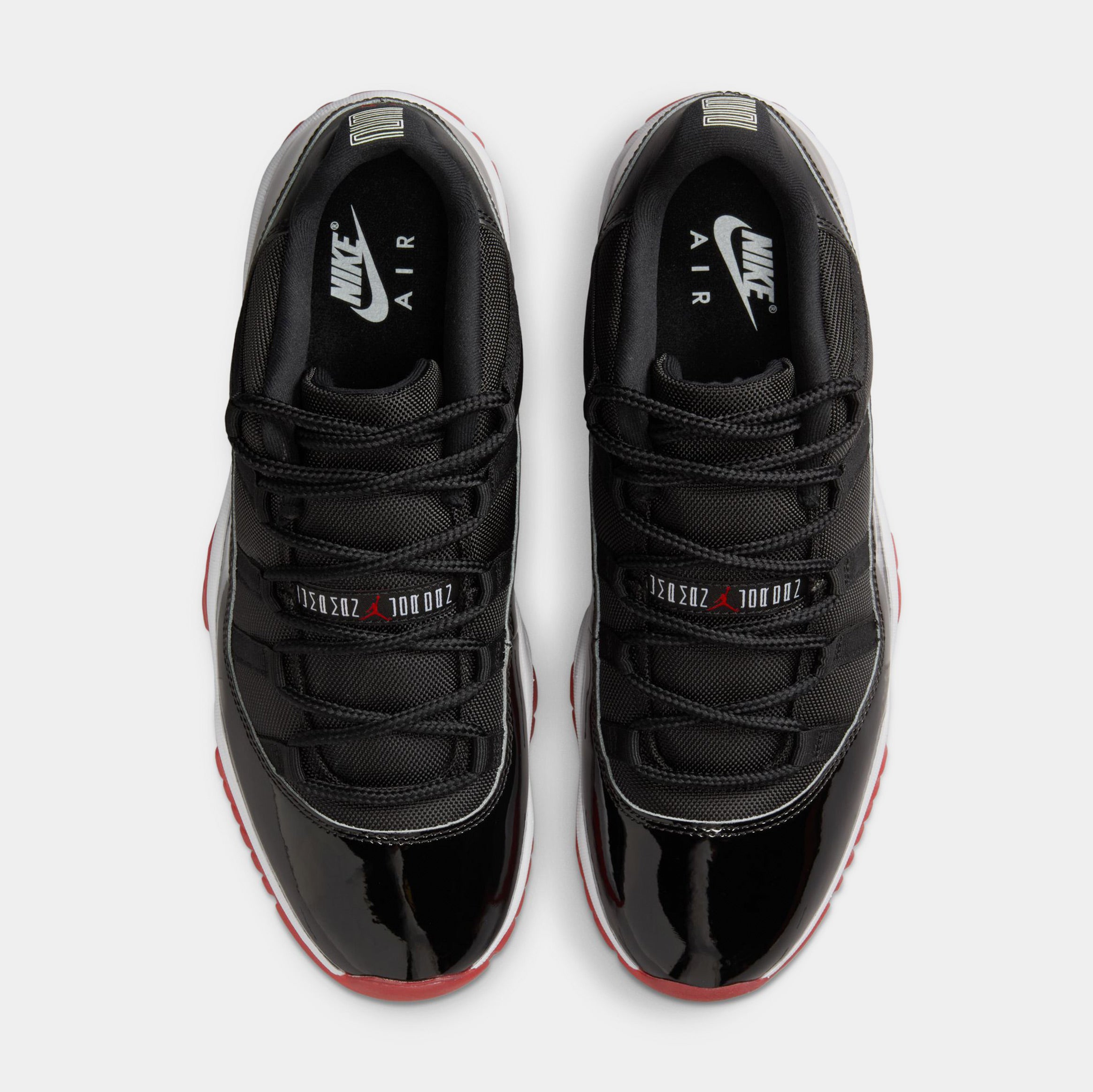 Air Jordan 11 Retro Low Bred Mens Lifestyle Shoes (Black/Varsity Red/White)