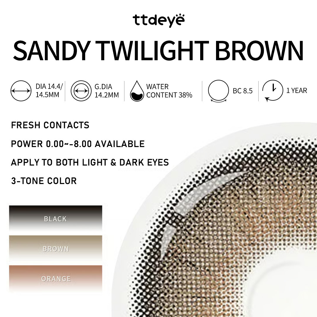 TTDeye Sandy Twilight Brown | 1 Year