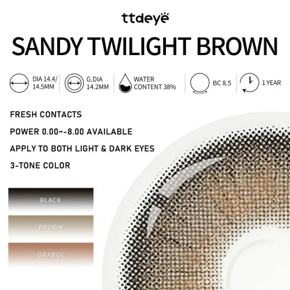 TTDeye Sandy Twilight Brown | 1 Year