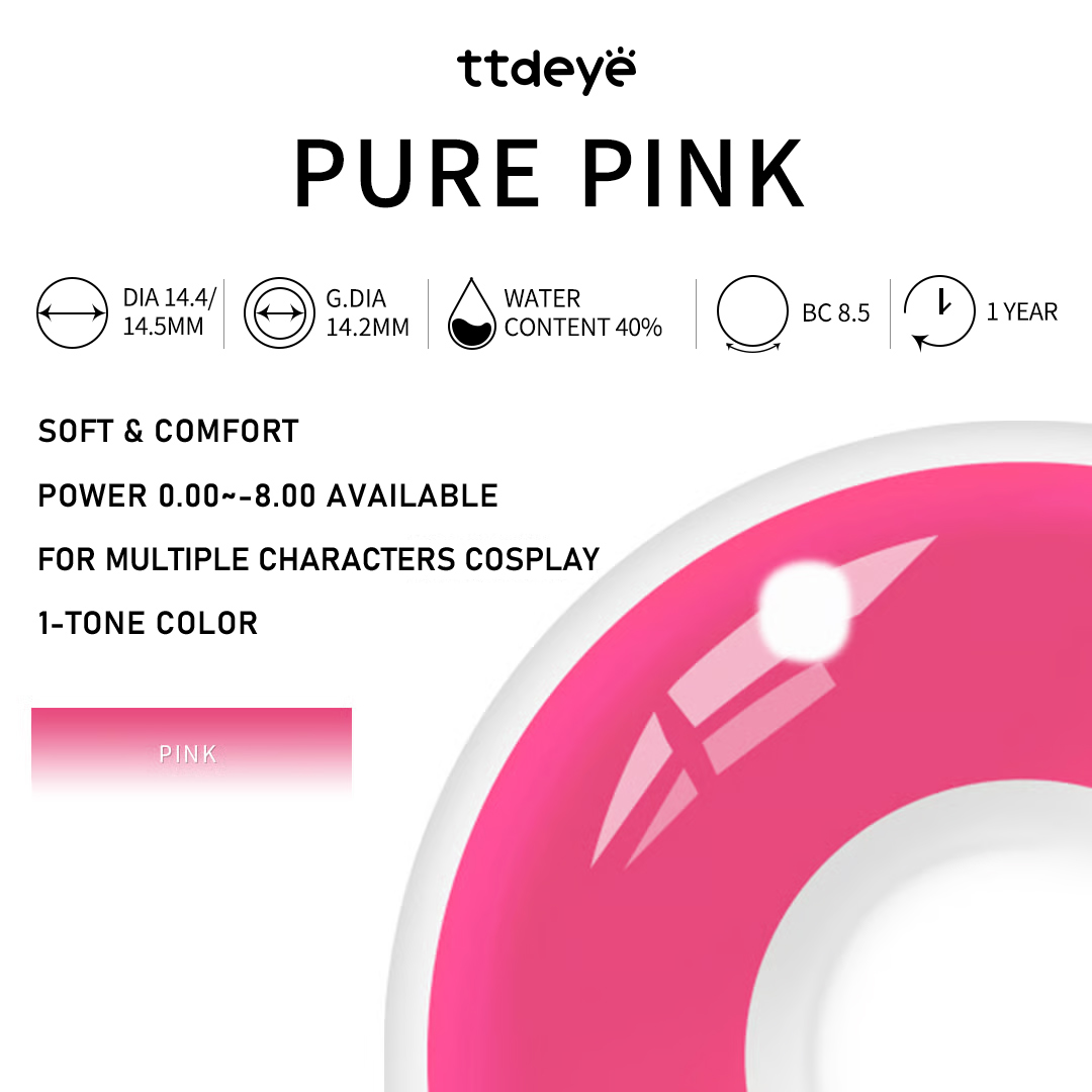 TTDeye Pure Pink | 1 Year
