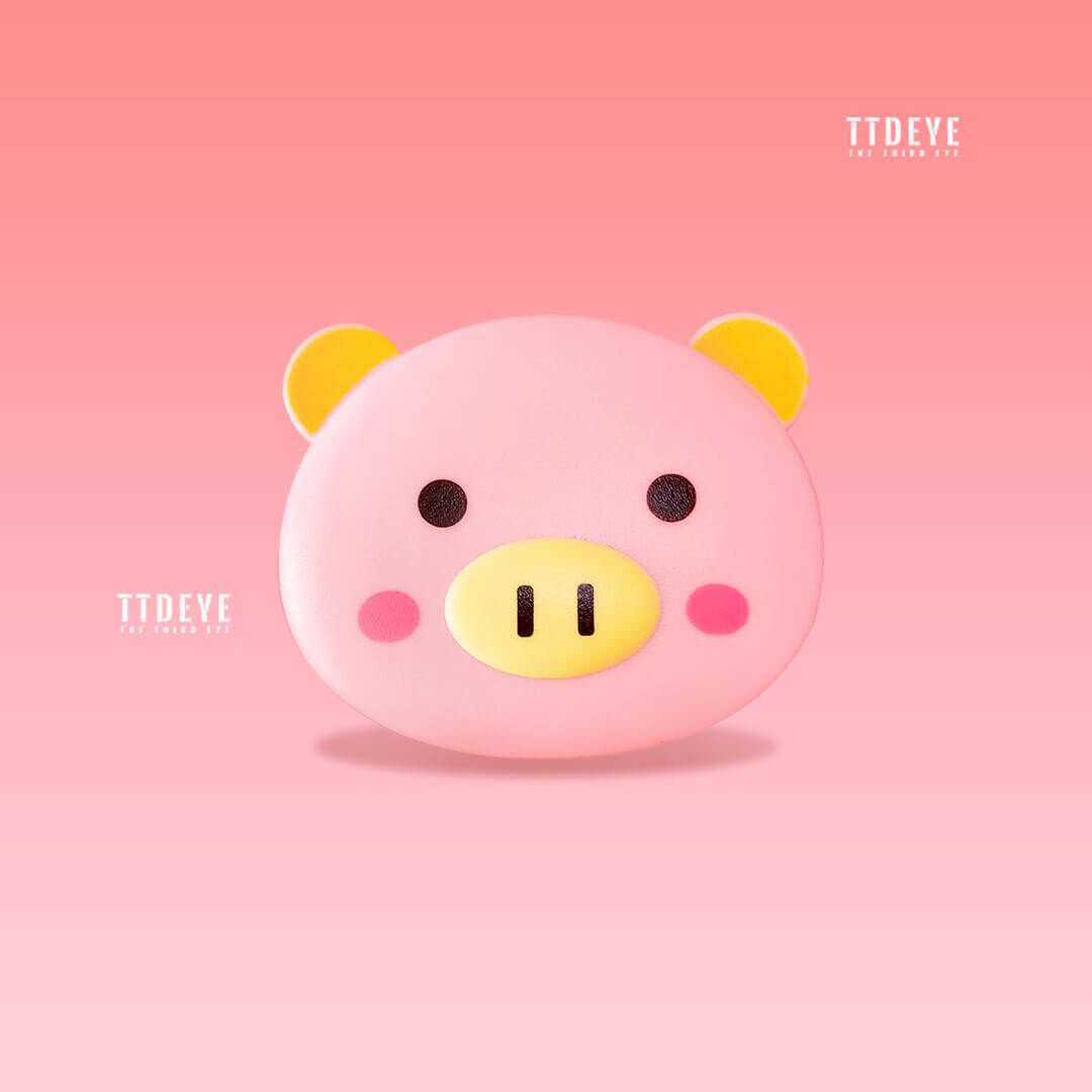 TTDeye Kawaii Pig Lens Case