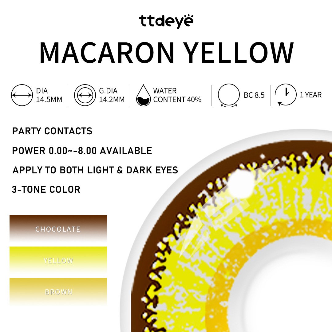 TTDeye Macaron Yellow | 1 Year