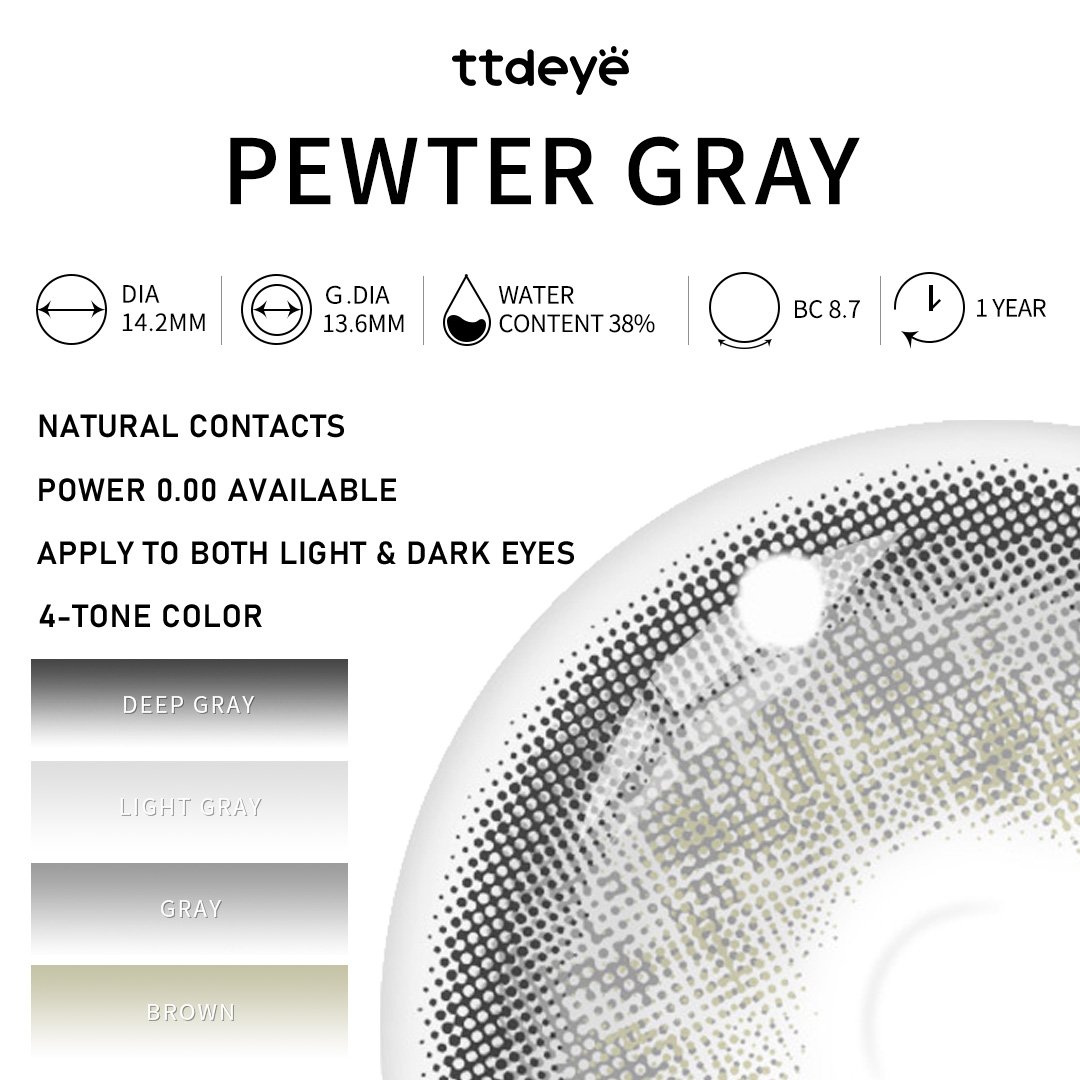TTDeye Pewter Gray | 1 Year