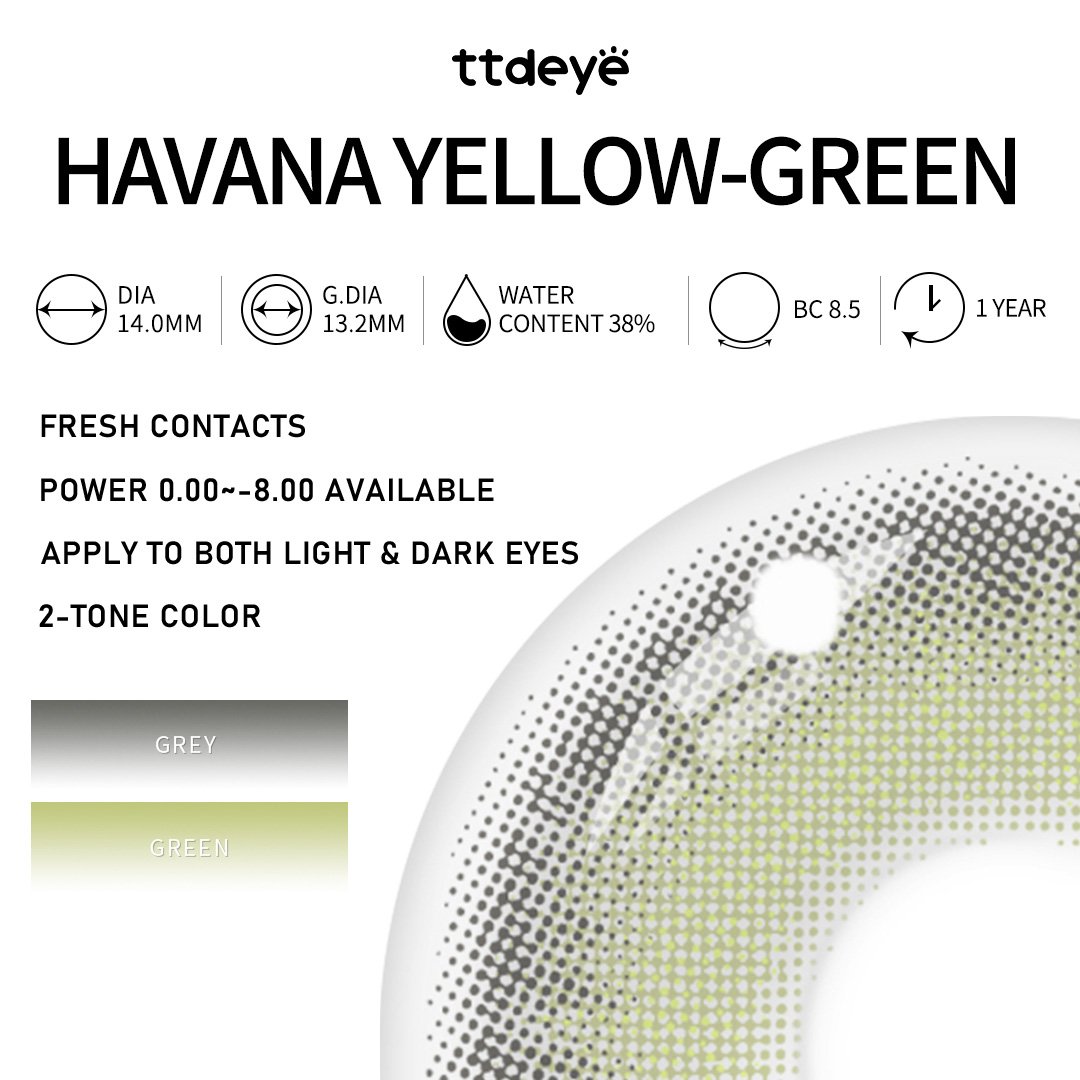 TTDeye Havana Yellow-Green | 1 Year