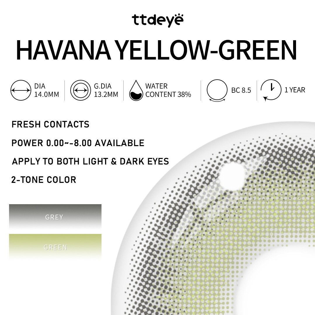 TTDeye Havana Yellow-Green | 1 Year