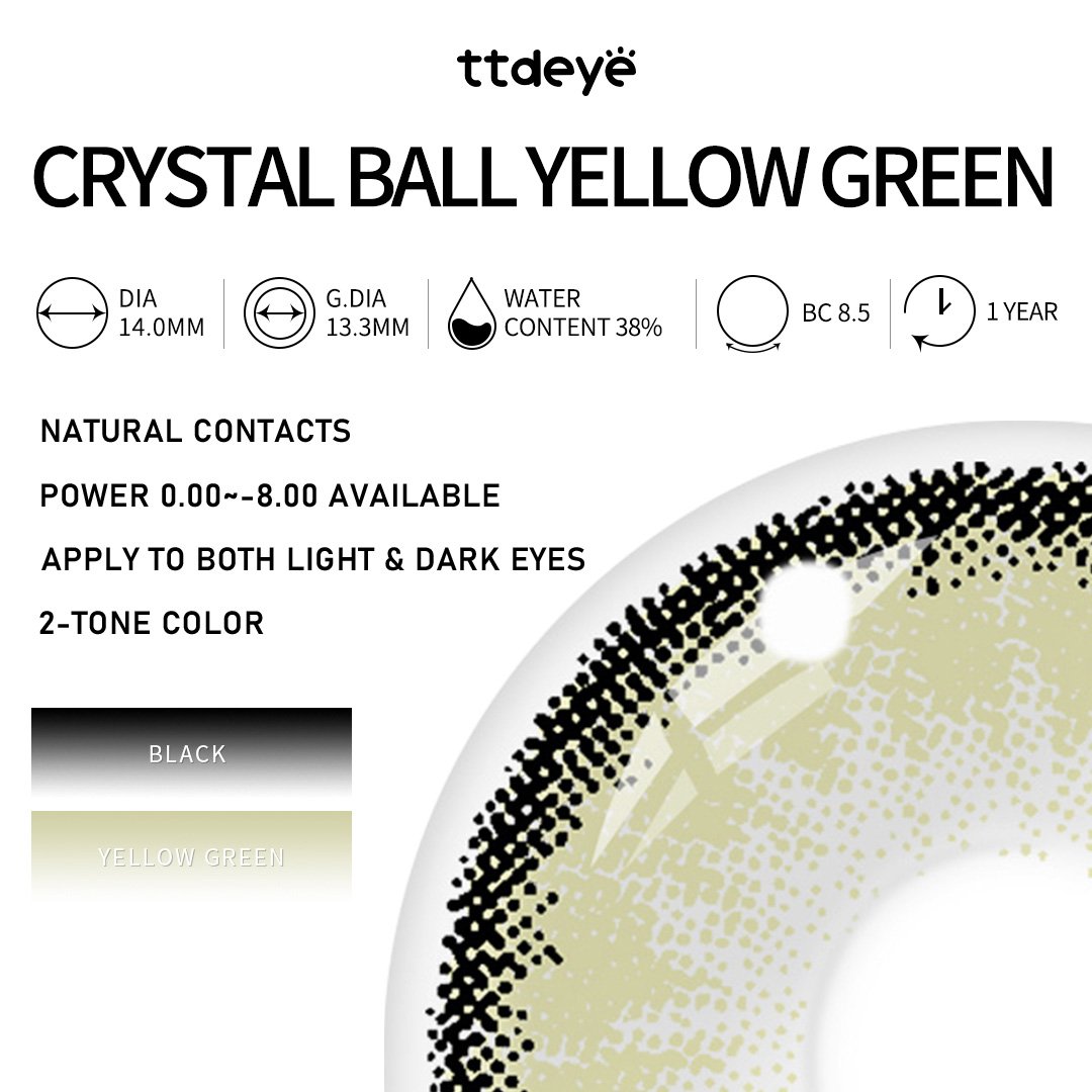 TTDeye Crystal Ball Yellow-Green | 1 Year