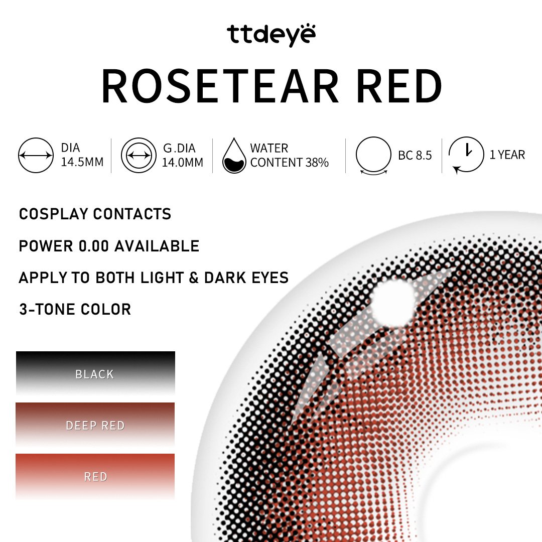 TTDeye Rosetear Red | 1 Year