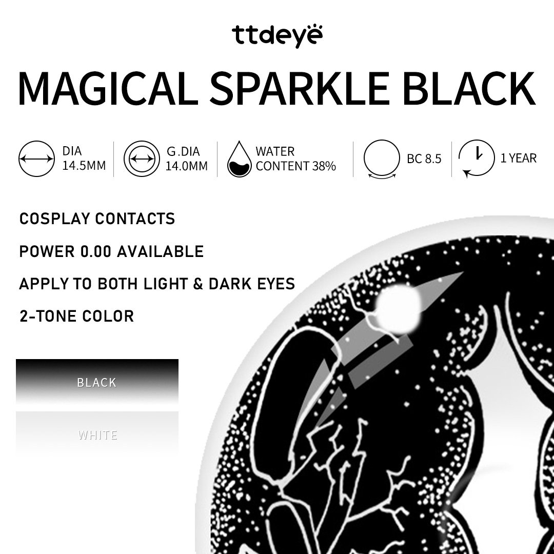 TTDeye Magical Sparkle Black | 1 Year