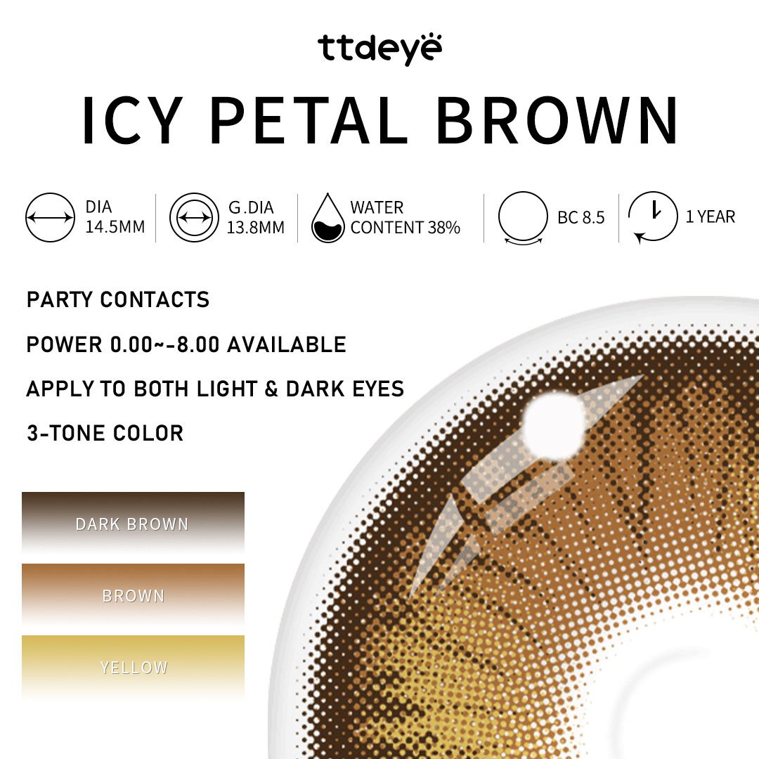 TTDeye Icy Petal Brown | 1 Year