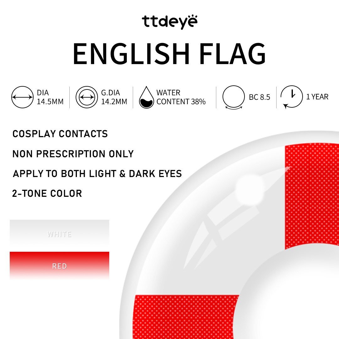 TTDeye English Flag | 1 Year