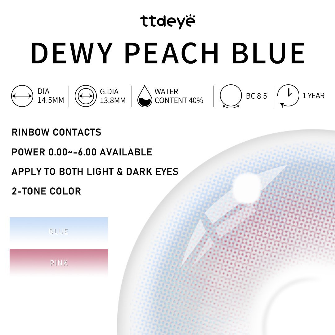TTDeye Dewy Peach Blue | 1 Year