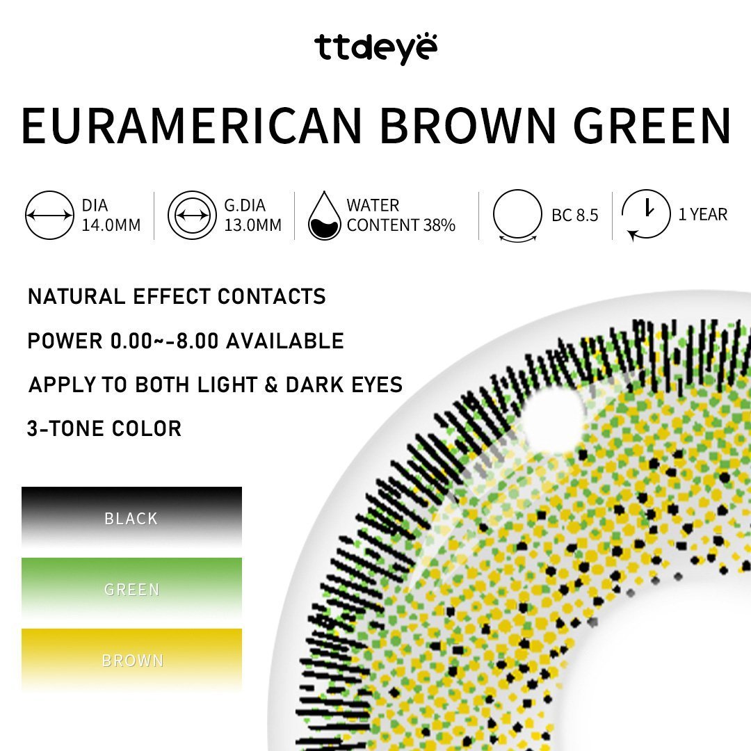 TTDeye Euramerican Brown-Green | 1 Year