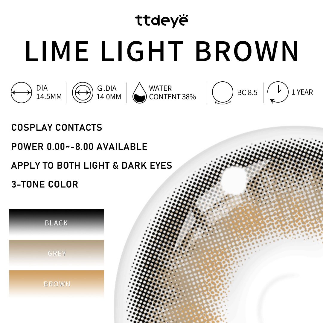 TTDeye Lime Light Brown | 1 Year