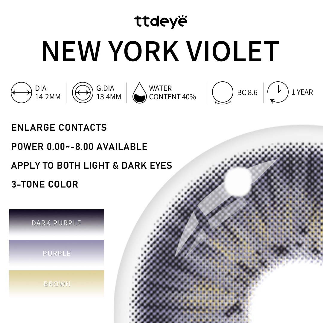 TTDeye New York Violet | 1 Year