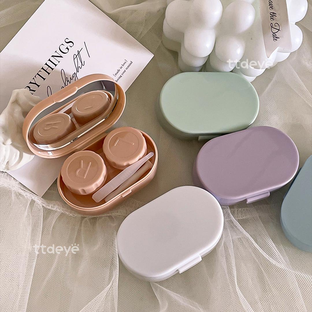 TTDeye Cream Portable Lens Case