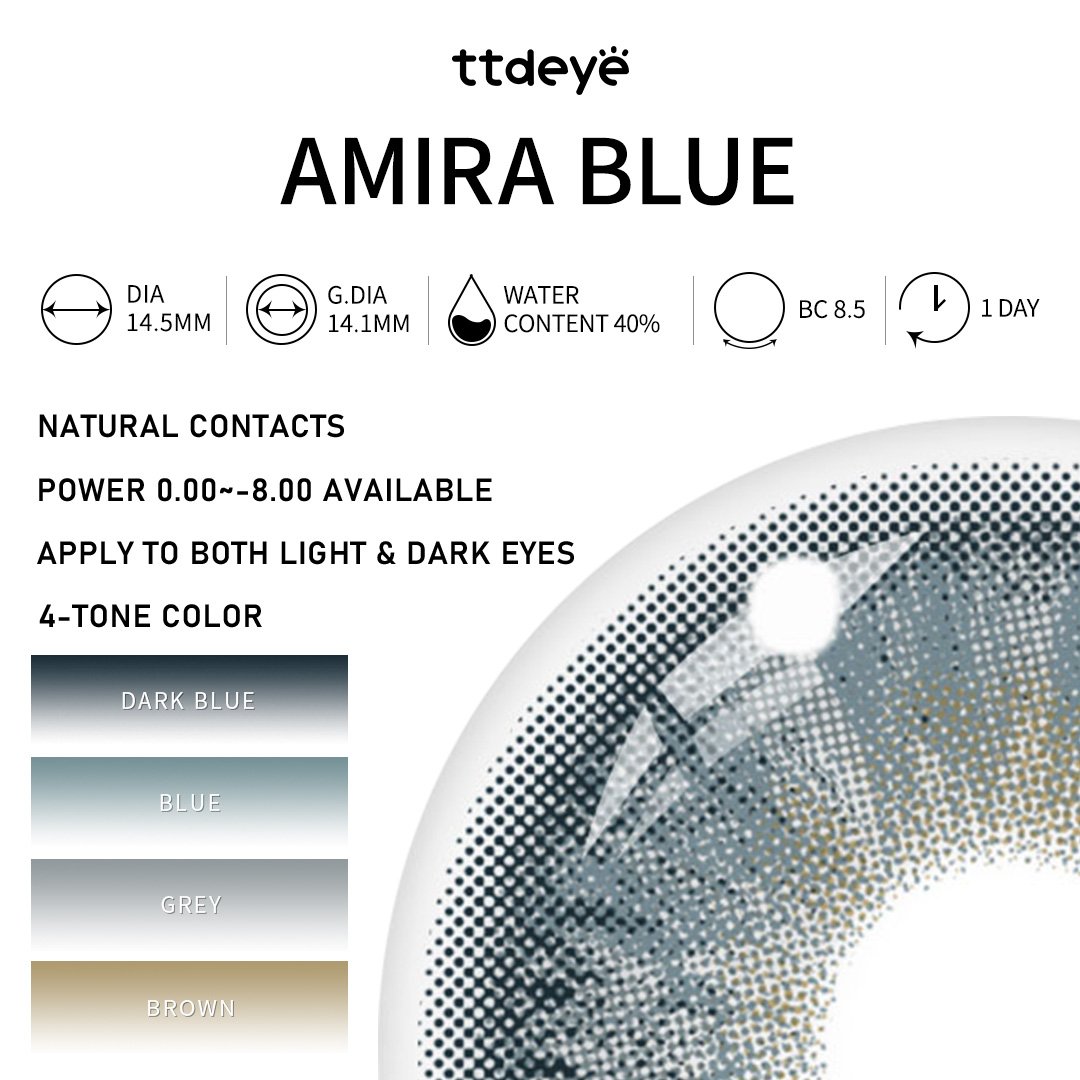 TTDeye Amira Blue | 1 Día, 2 Piezas