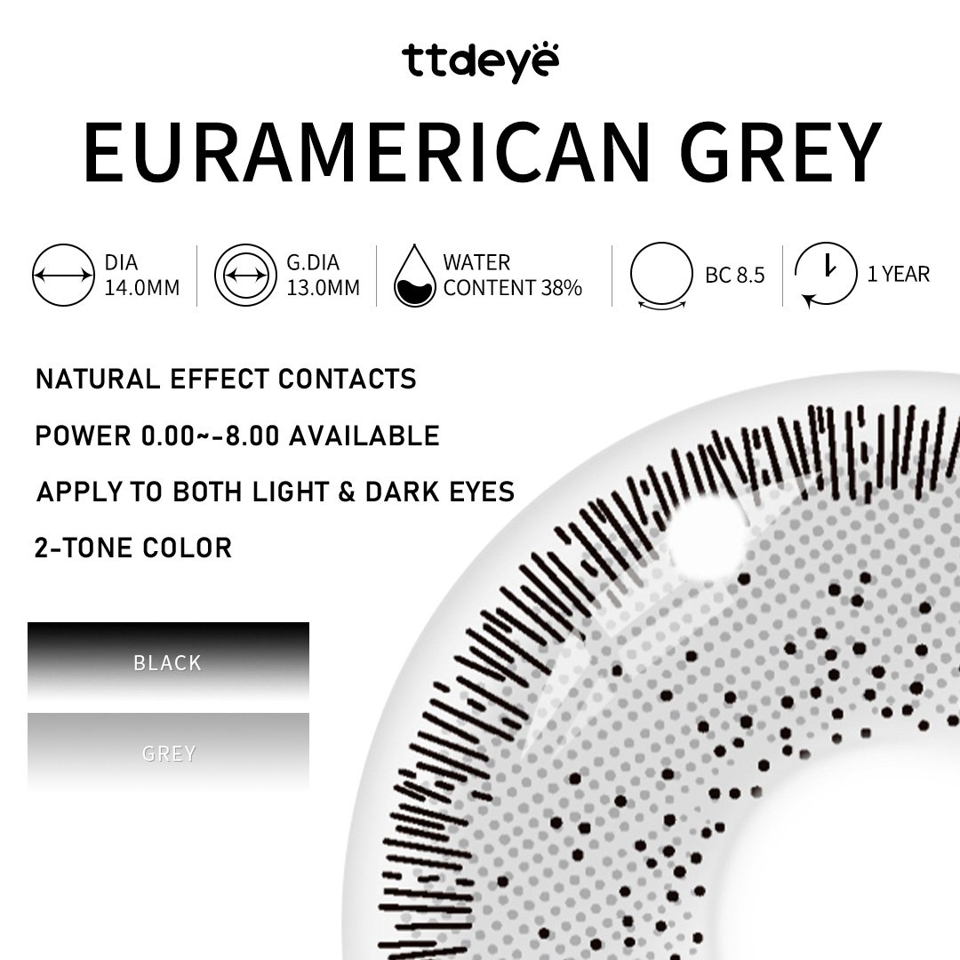 TTDeye Euramerican Grey | 1 Year