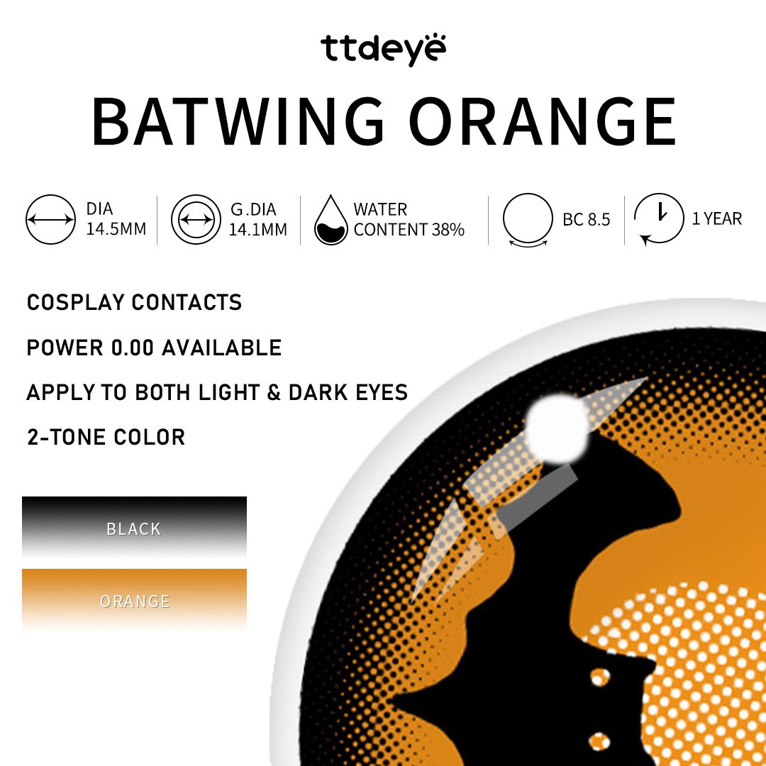 TTDeye Batwing Orange | 1 Year