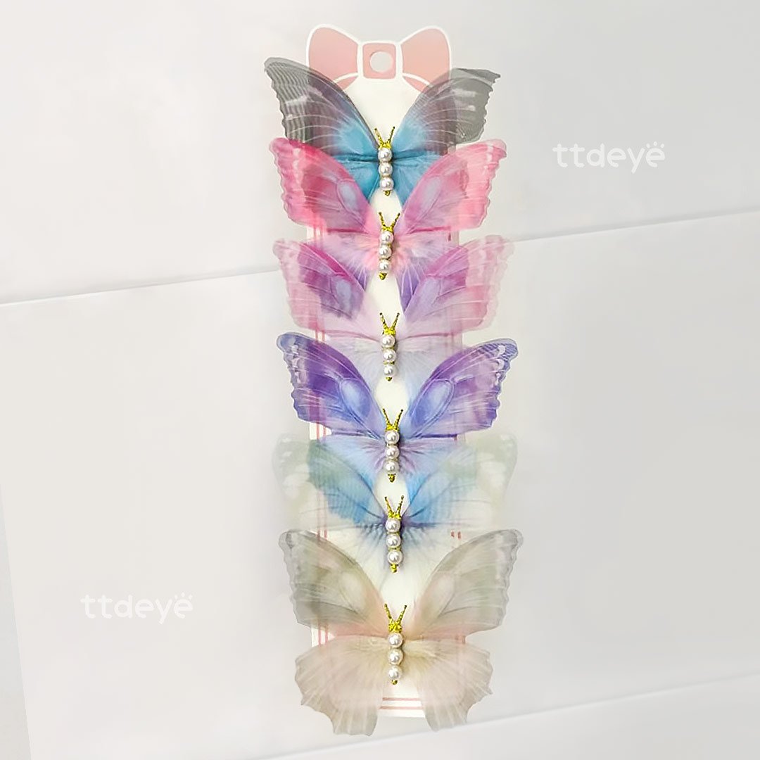 TTDeye Pearlescent Butterfly Hairpin