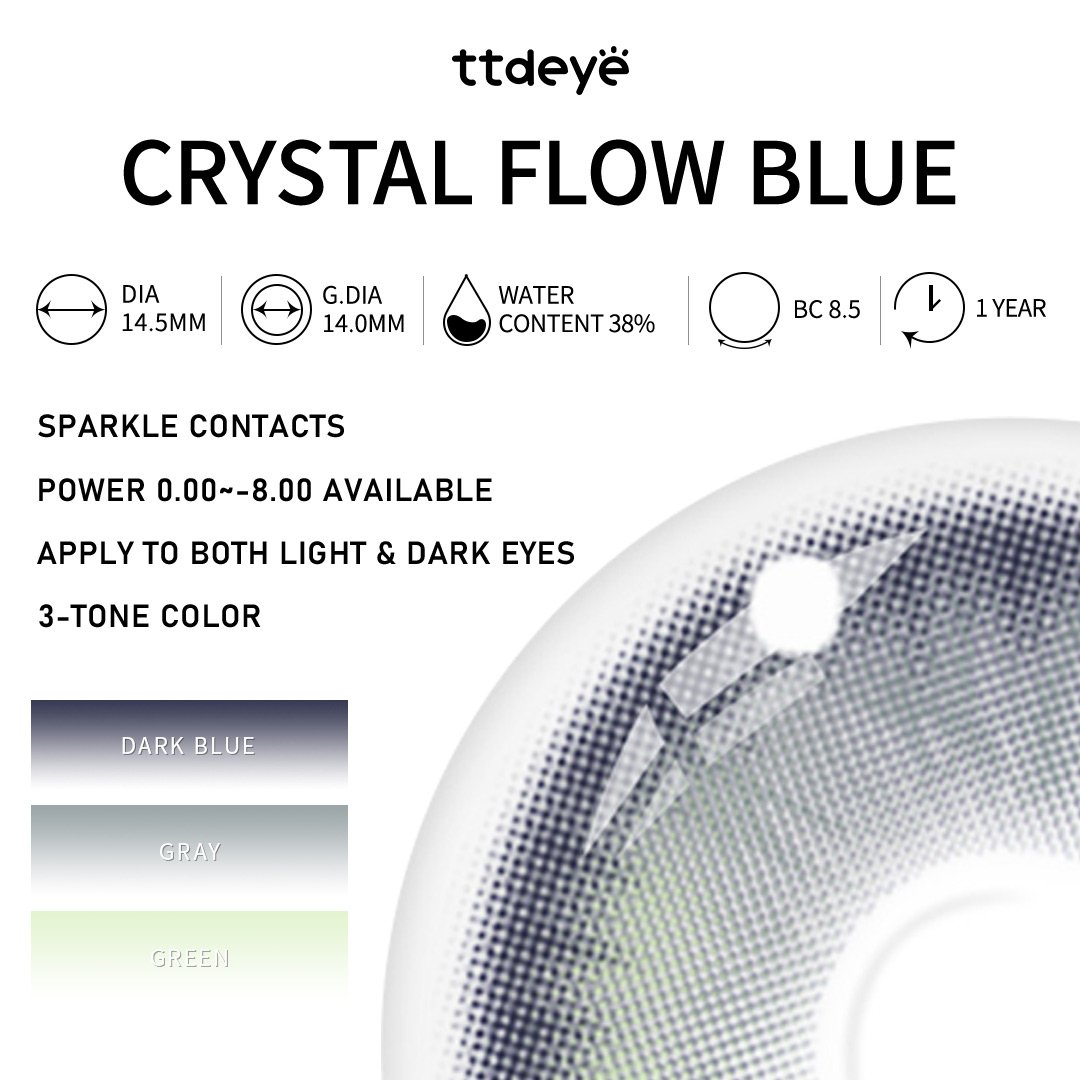 TTDeye Crystal Flow Blue | 1 Year