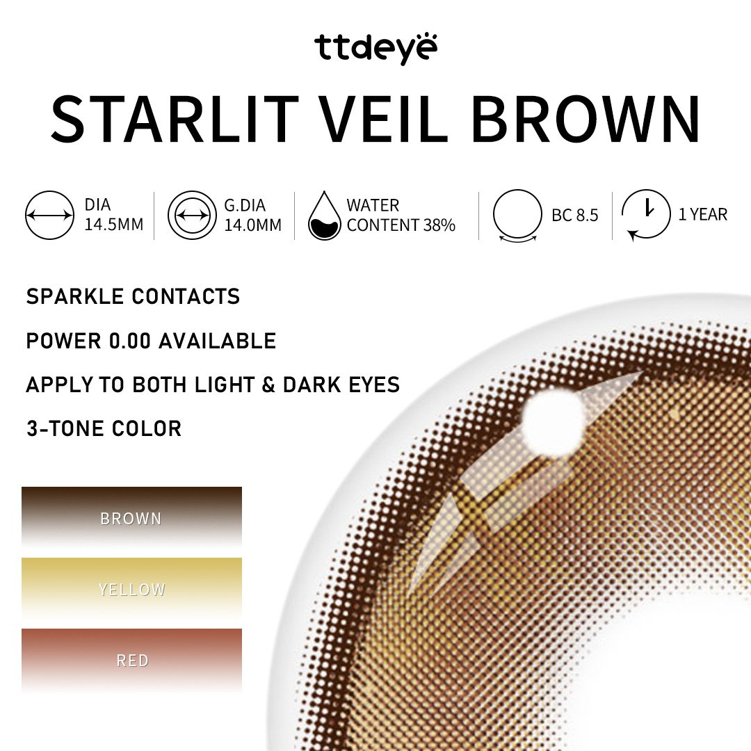 TTDeye Starlit Veil Brown | 1 Year