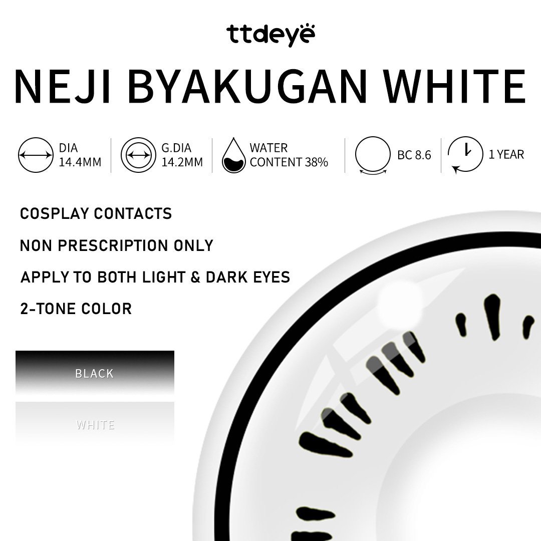 TTDeye Neji Byakugan White | 1 Year