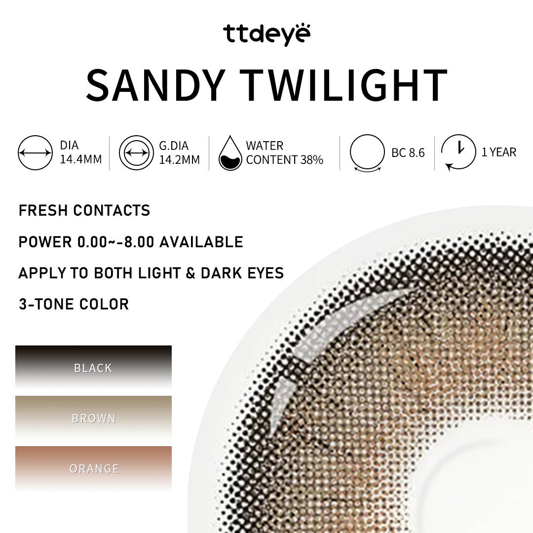 TTDeye Sandy Twilight Brown | 1 Year