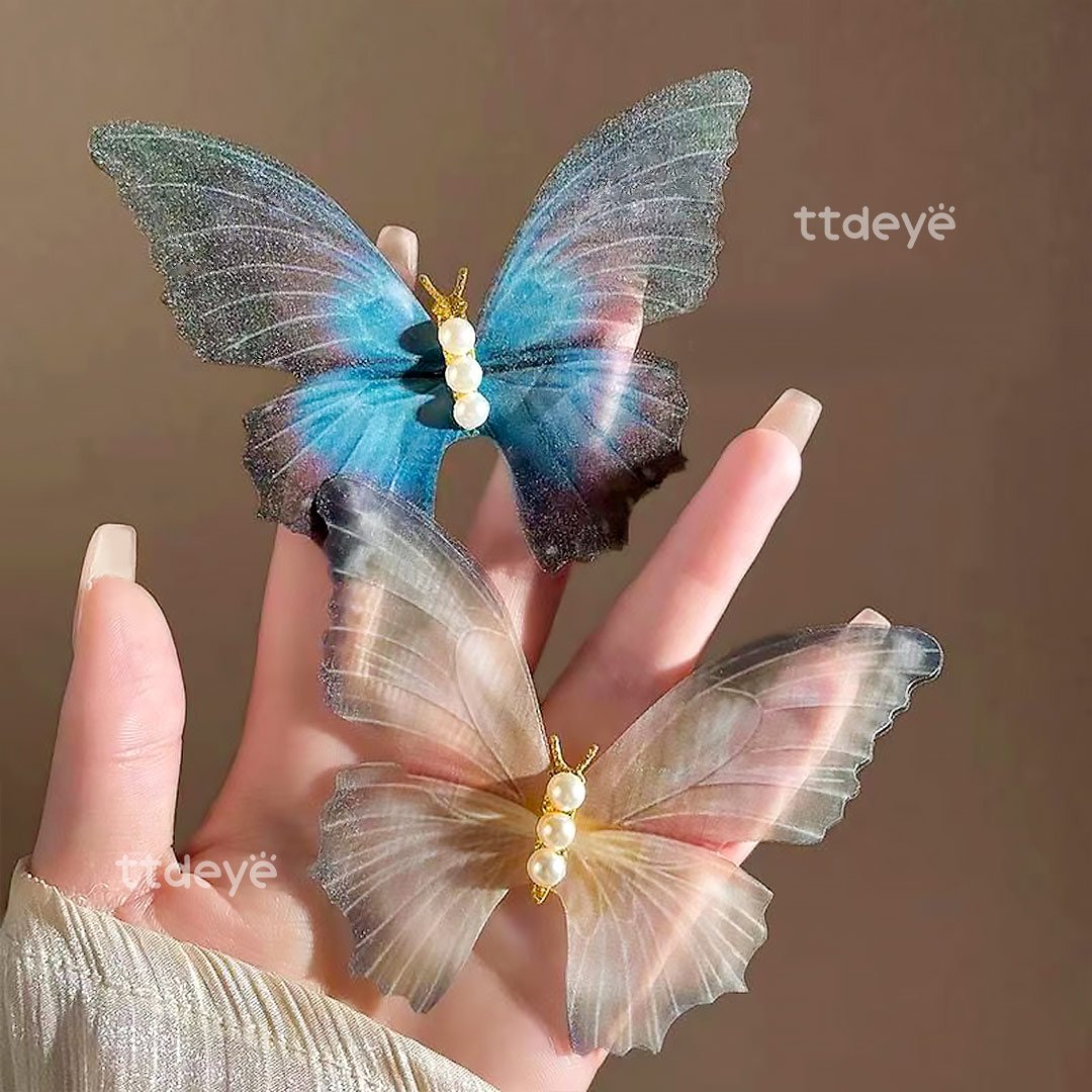 TTDeye Pearlescent Butterfly Hairpin