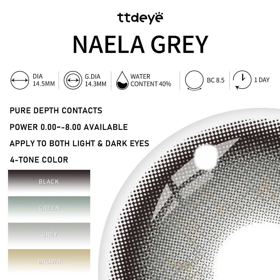 TTDeye Naela Grey | 1 Día, 2 Piezas