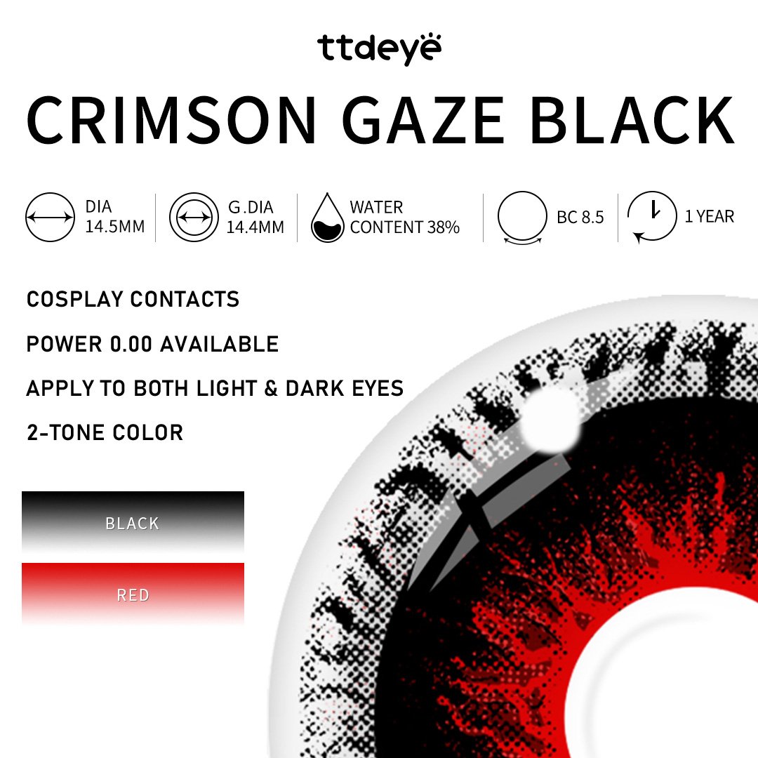TTDeye Crimson Gaze Black | 1 Year