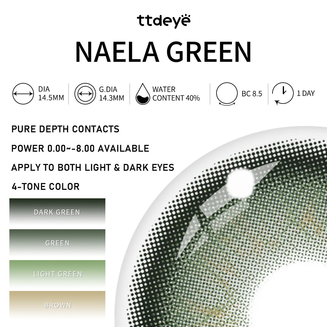 TTDeye Naela Green | 1 Día, 2 Piezas