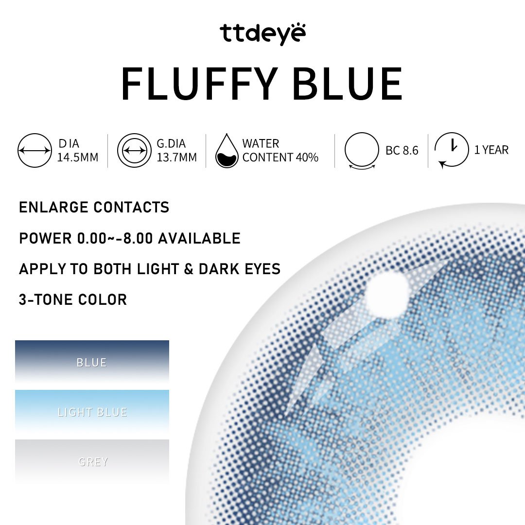 TTDeye Fluffy Blue | 1 Year