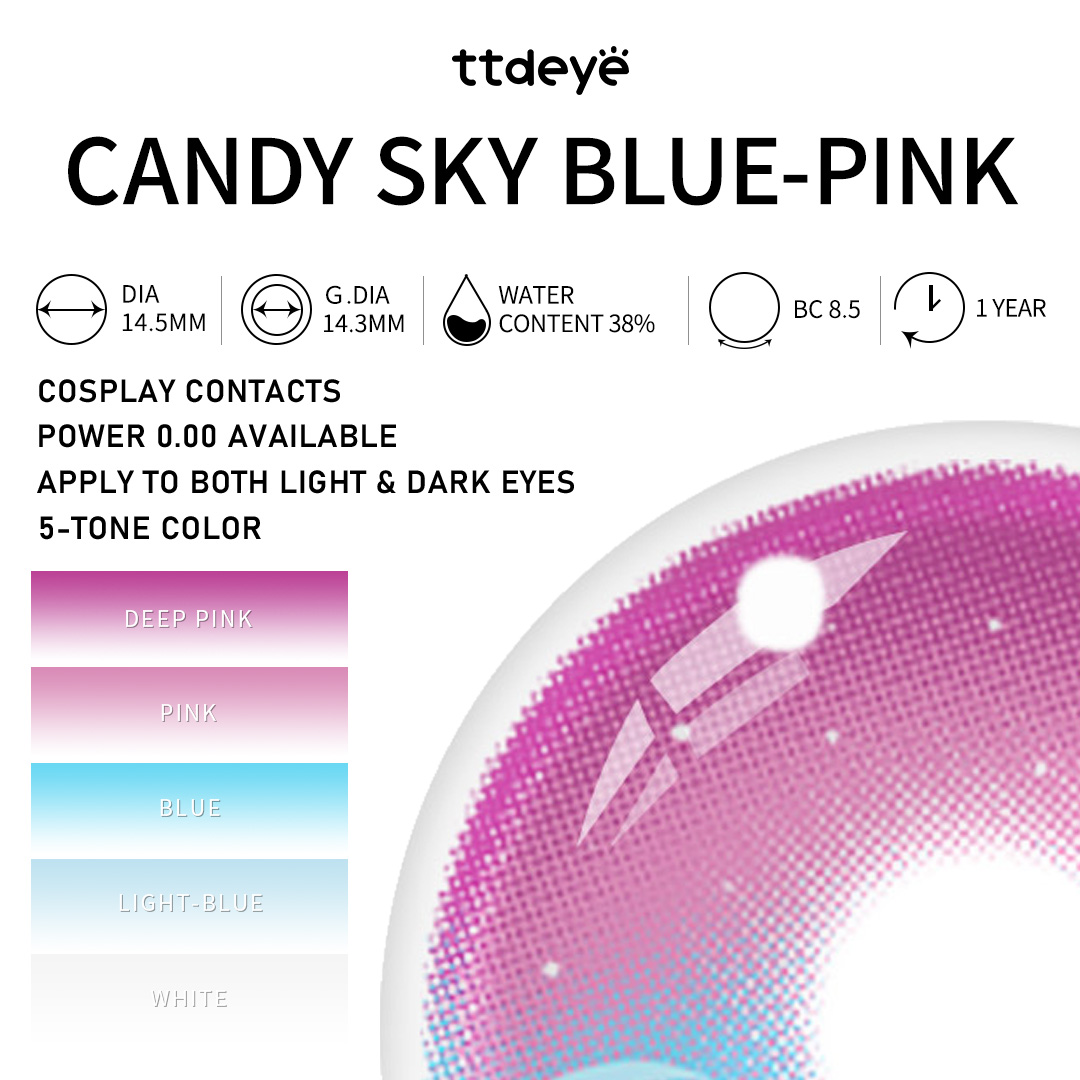 TTDeye Candy Sky Blue-Pink | 1 Year