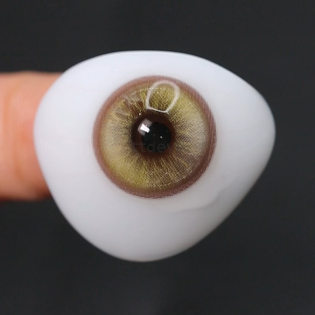 TTDeye Honey Whisper Brown Colored Contacts | Soft Hazel Brown Lenses, 1 Año