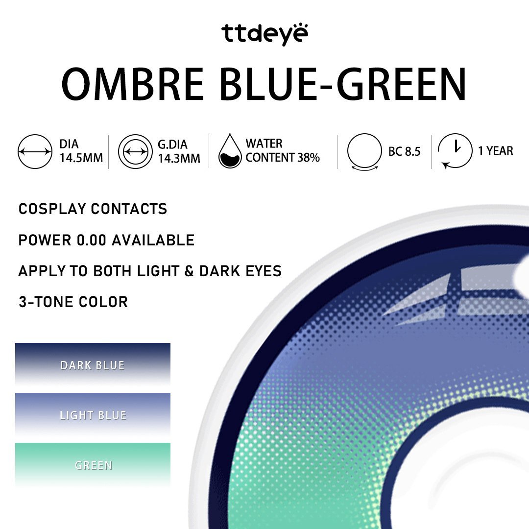 TTDeye Ombre Blue-Green | 1 Year