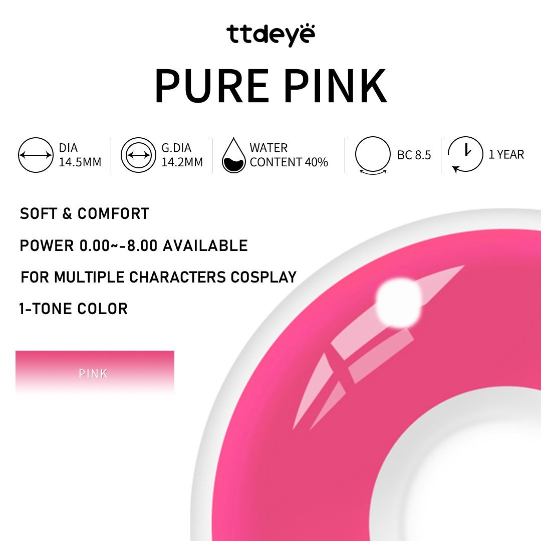 TTDeye Pure Pink | 1 Year