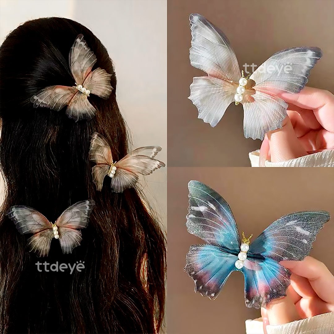 TTDeye Pearlescent Butterfly Hairpin