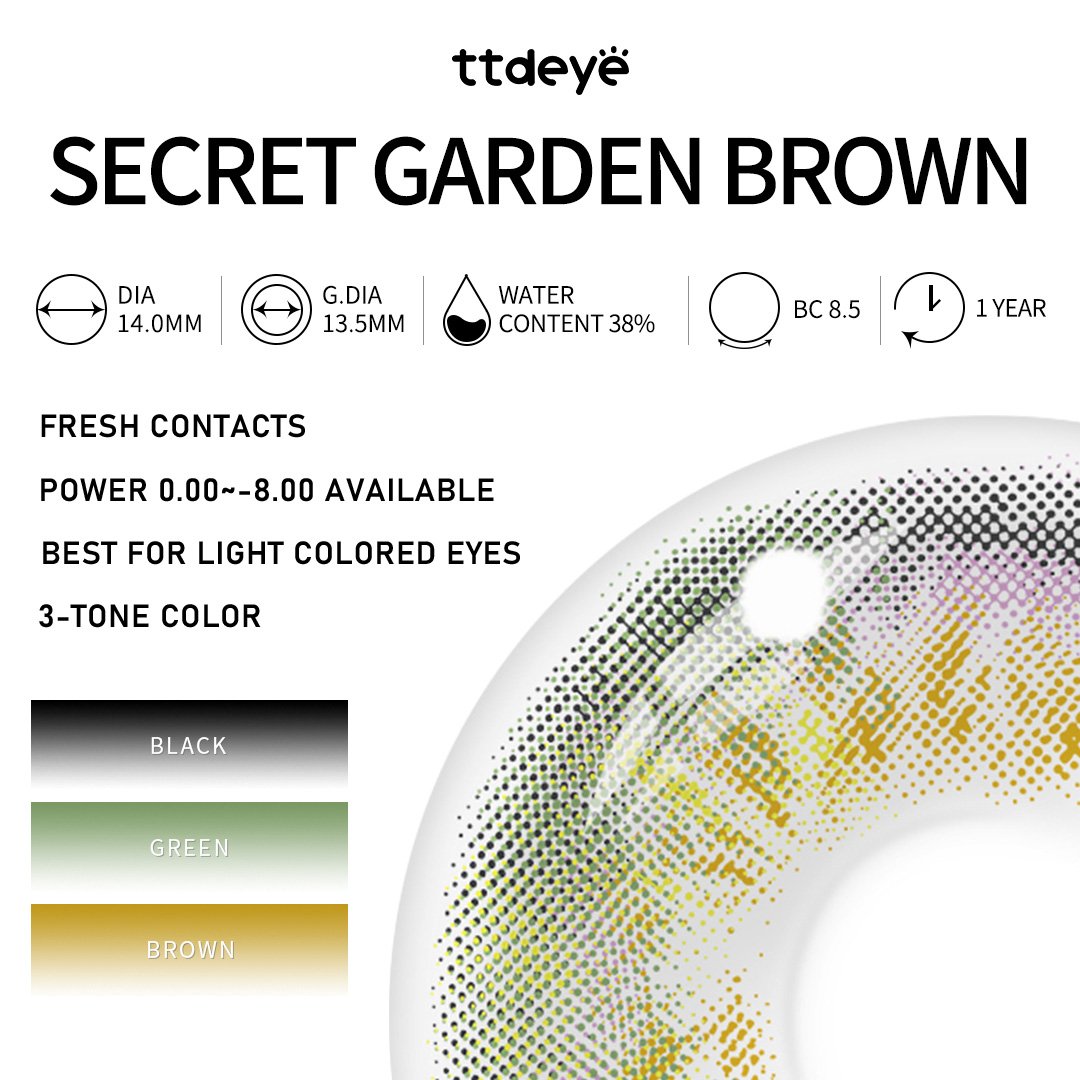 TTDeye Secret Garden Brown | 1 Year
