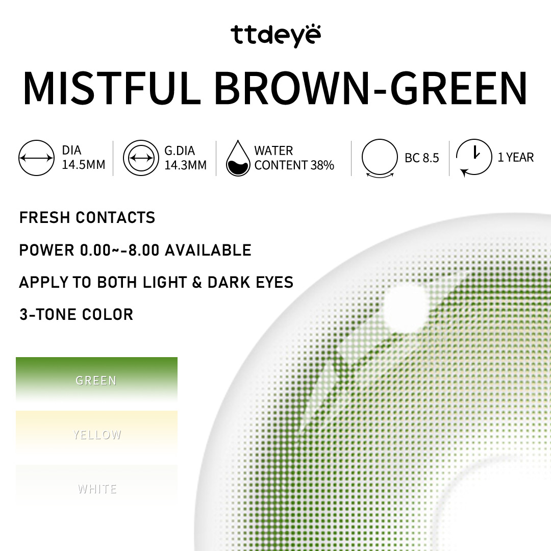 TTDeye Mistful Brown-Green | 1 Year