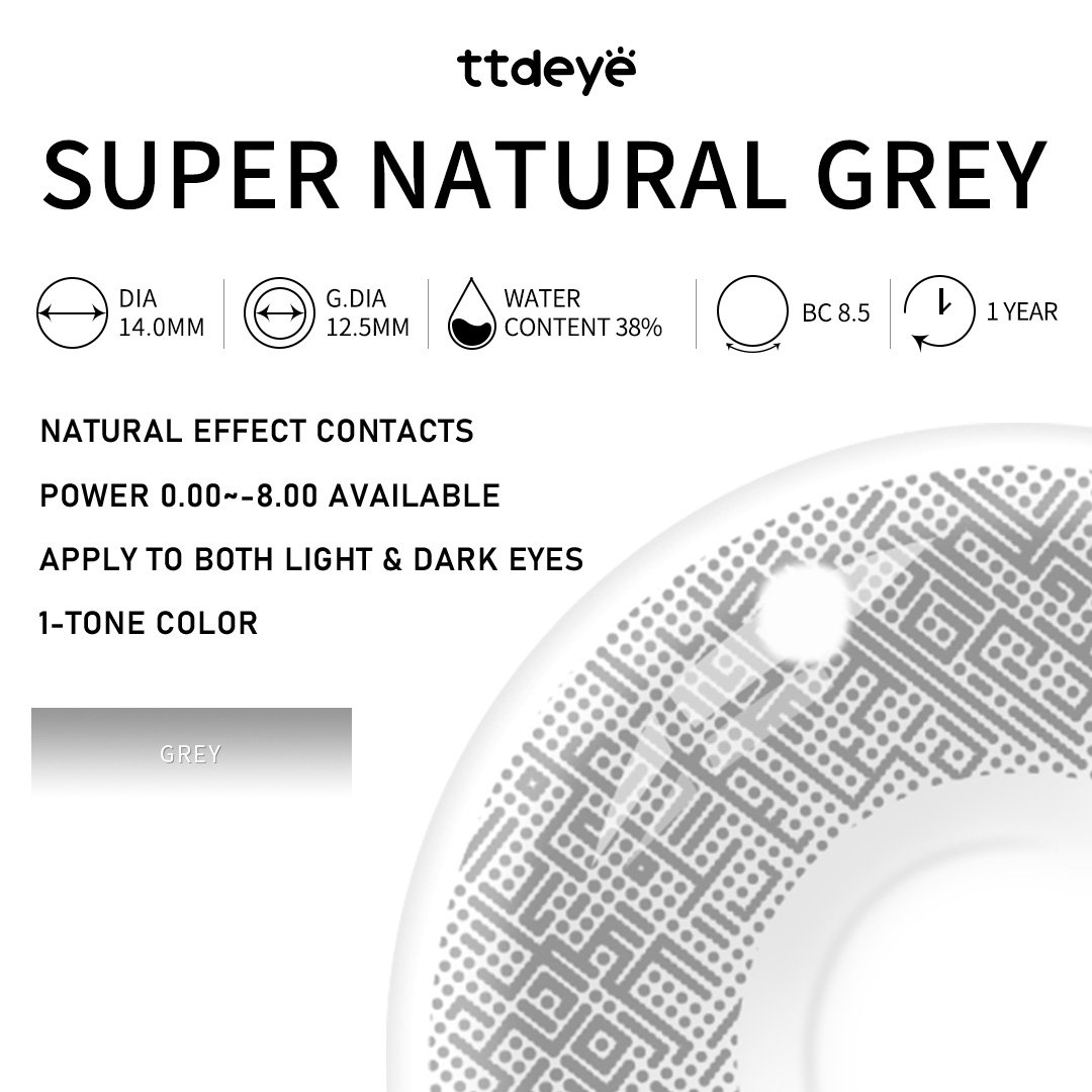 TTDeye Super Natural Grey | 1 Year