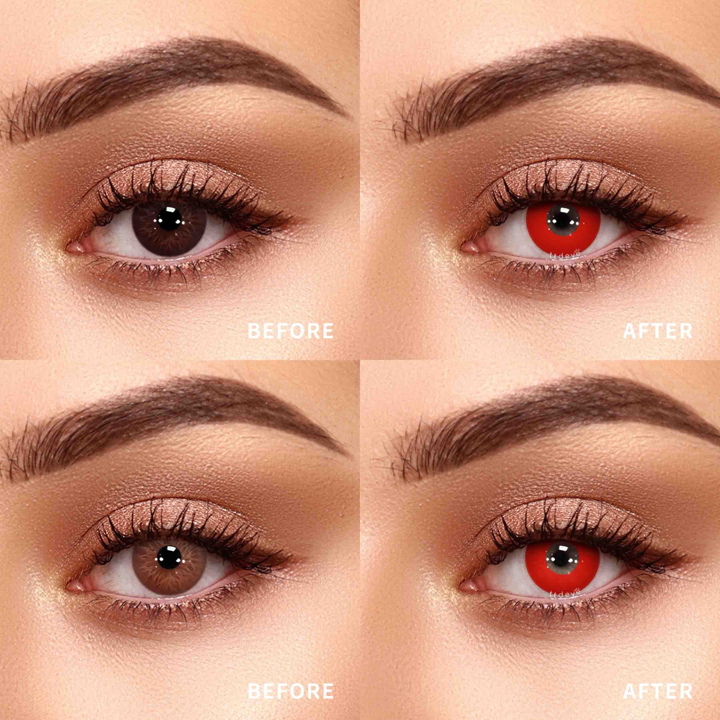 TTDeye Pure Red | 1 Día, 2 Piezas