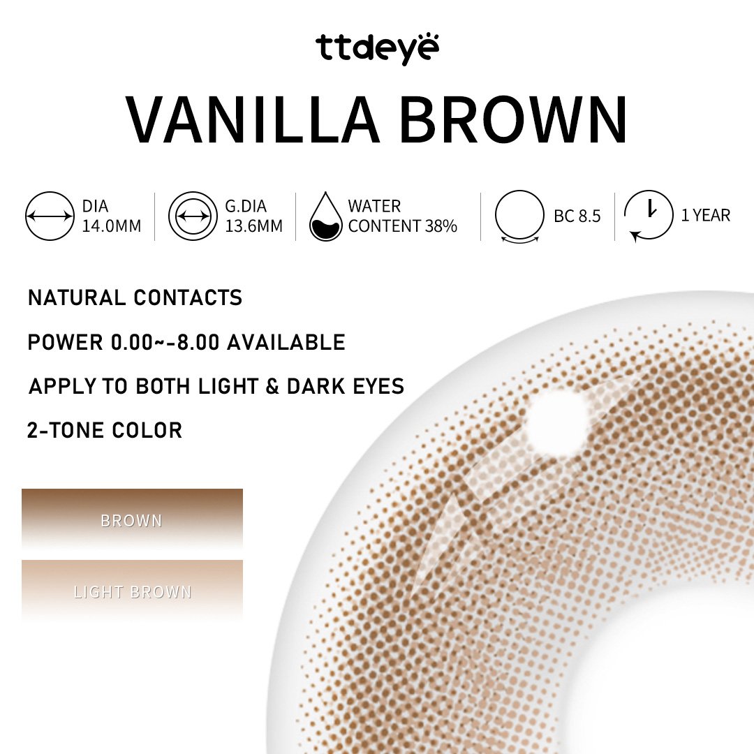 TTDeye Vanilla Brown | 1 Year