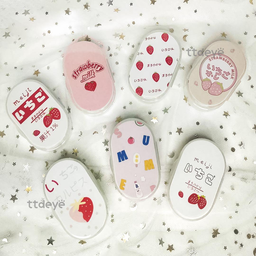 TTDeye Strawberry Milk Lens Case