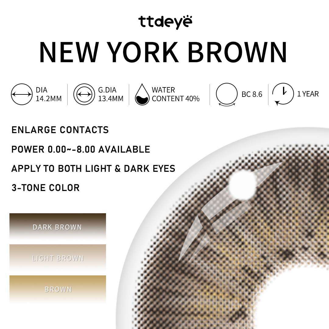 TTDeye New York Brown | 1 Year