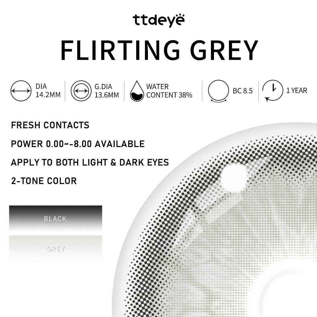 TTDeye Flirting Grey | 1 Year