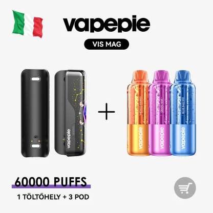 🚀 VAPEPIE VIS MAG 60000 Slukk--1 töltőhely + 3/5/6/10 POD | Ízkaland Csomag
