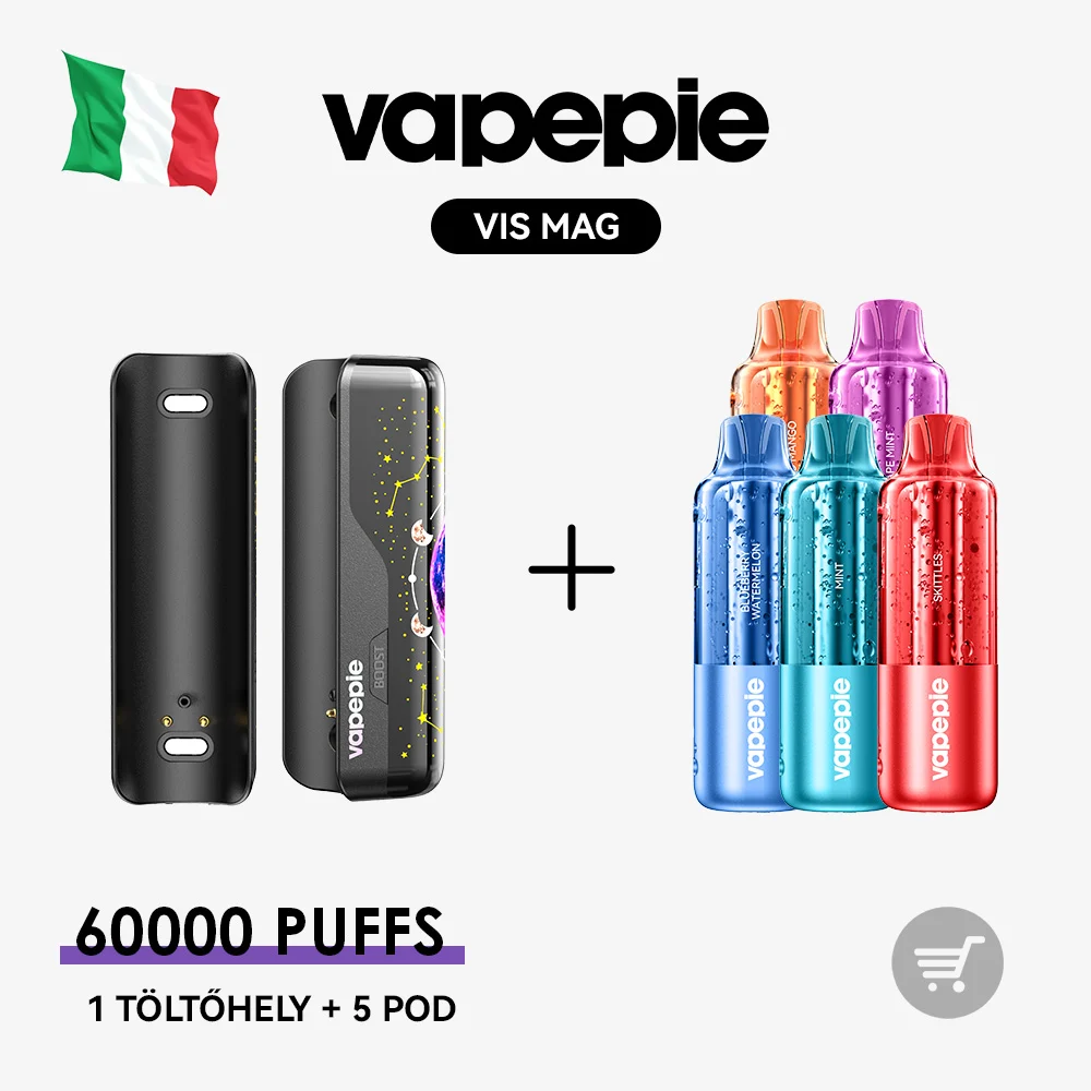 🚀 VAPEPIE VIS MAG 60000 Slukk--1 töltőhely + 3/5/6/10 POD | Ízkaland Csomag