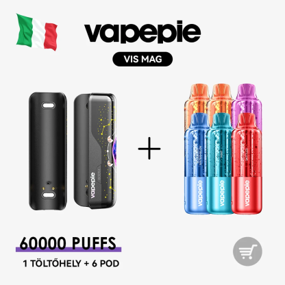 🚀 VAPEPIE VIS MAG 60000 Slukk--1 töltőhely + 3/5/6/10 POD | Ízkaland Csomag