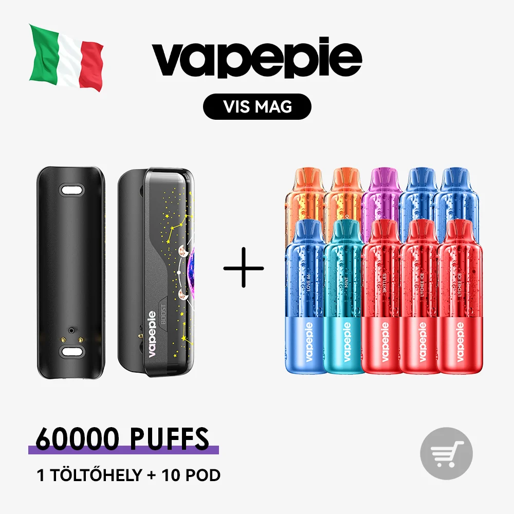🚀 VAPEPIE VIS MAG 60000 Slukk--1 töltőhely + 3/5/6/10 POD | Ízkaland Csomag